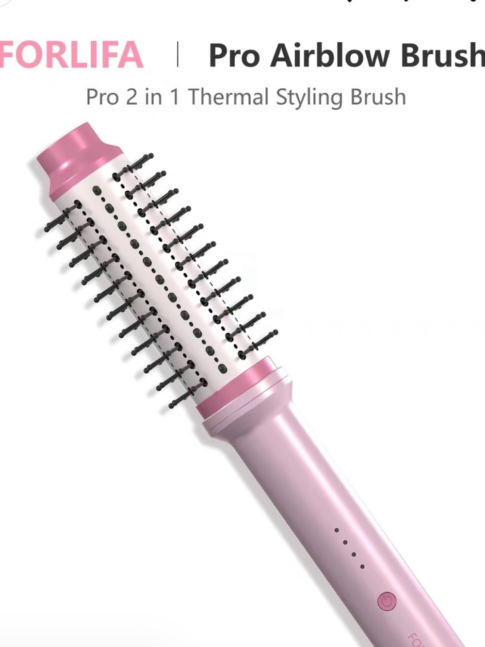 Pink Pro 2-in-1 Thermal Styling Brush